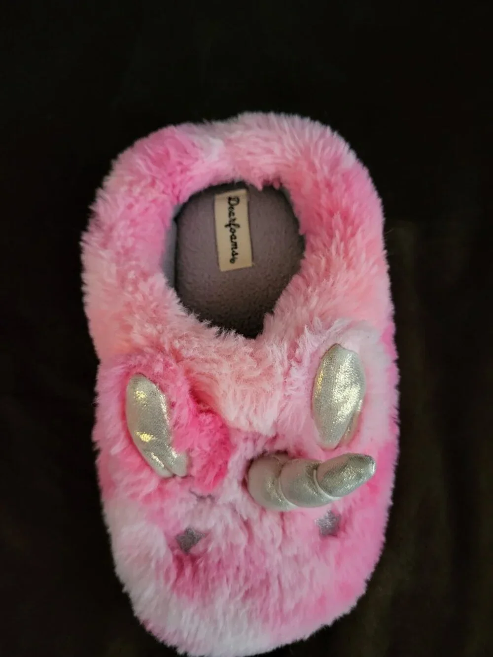 dearfoams girls pink